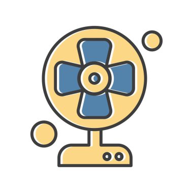  Vektör fan Ico, vektör illüstrasyonu