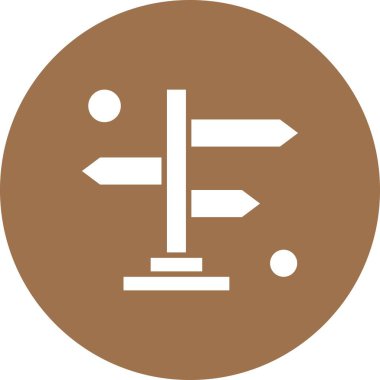 Yönün vektör illüstrasyonu Simgesi