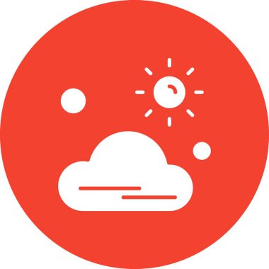  Vektör Bulut Simgesi, vektör illüstrasyonu 