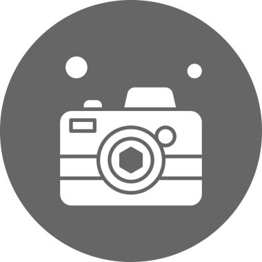 Vektör Kamera Simgesi, vektör illüstrasyonu  