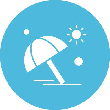 Modern ikon vektör illüstrasyonu, yaz tatili konsepti 