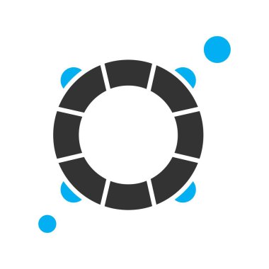 Modern ikon vektör illüstrasyonu, yaz tatili konsepti 