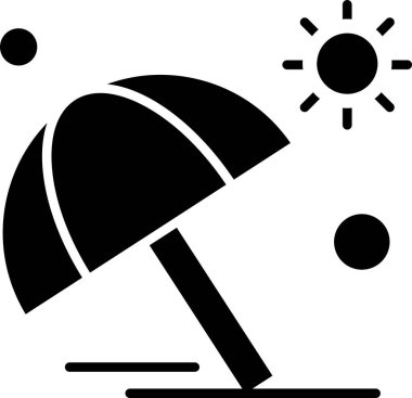 Modern ikon vektör illüstrasyonu, yaz tatili konsepti 