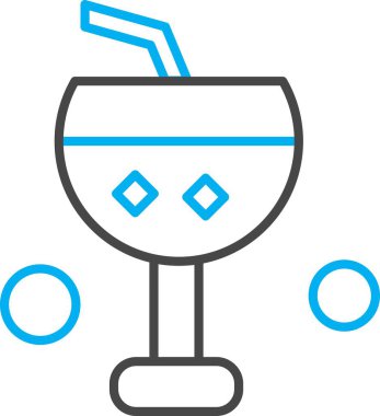 Modern ikon vektör illüstrasyonu, yaz tatili konsepti 