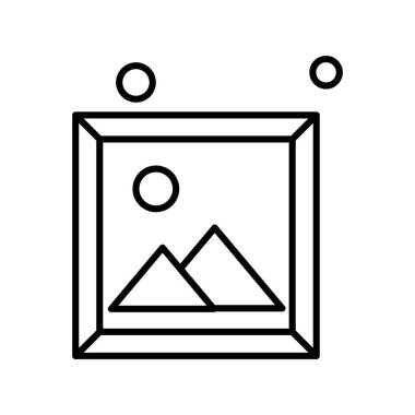 Vektör Resim simgesi, vektör, illüstrasyon, ev ve canlı konsept