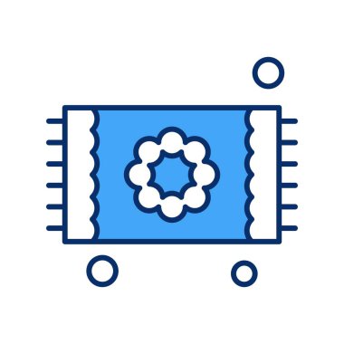 Vektör Halı simgesi, vektör, illüstrasyon, ev ve yaşam konsepti