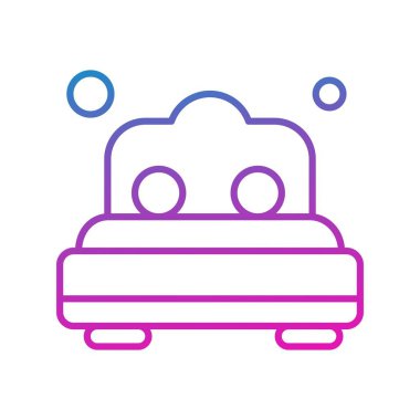  Vektör yatak odası simgesi, vektör, illüstrasyon, ev ve yaşam konsepti