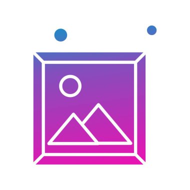 Vektör Resim simgesi, vektör, illüstrasyon, ev ve canlı konsept