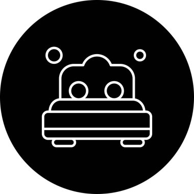  Vektör yatak odası simgesi, vektör, illüstrasyon, ev ve yaşam konsepti