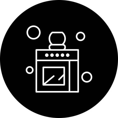 Vektör mutfak simgesi, vektör, illüstrasyon, ev ve yaşam konsepti