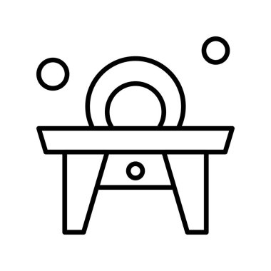 Vektör Dresser simgesi, vektör, illüstrasyon, ev ve yaşam konsepti