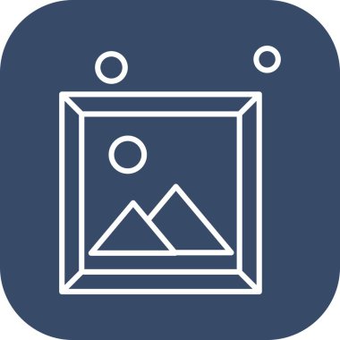 Vektör Resim simgesi, vektör, illüstrasyon, ev ve canlı konsept