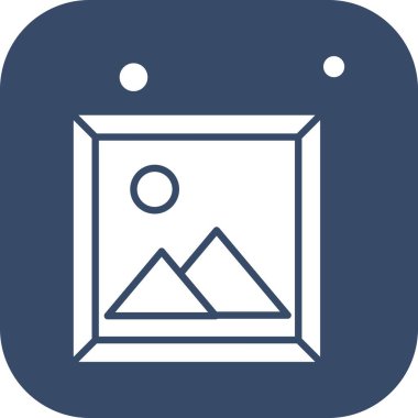 Vektör Resim simgesi, vektör, illüstrasyon, ev ve canlı konsept