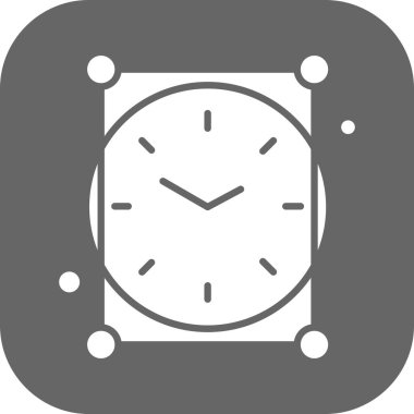 Renkli Vektör Saat Simgesi 