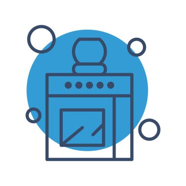 Vektör mutfak simgesi, vektör, illüstrasyon, ev ve yaşam konsepti