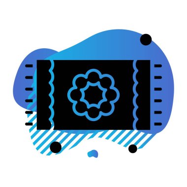 Vektör Halı simgesi, vektör, illüstrasyon, ev ve yaşam konsepti