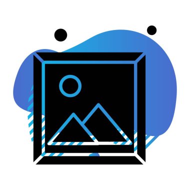 Vektör Resim simgesi, vektör, illüstrasyon, ev ve canlı konsept