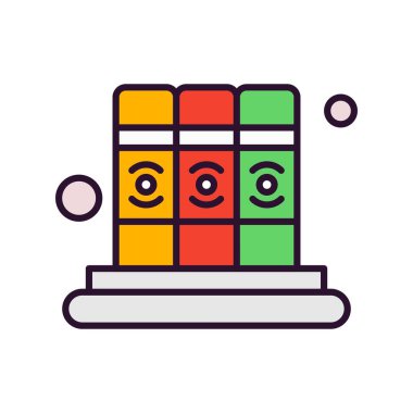 kitap simgesi, vektör illüstrasyonu