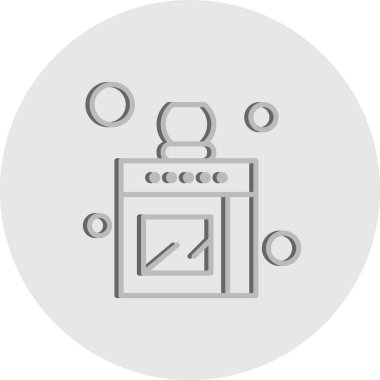 Vektör mutfak simgesi, vektör, illüstrasyon, ev ve yaşam konsepti