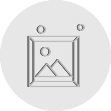 Vektör Resim simgesi, vektör, illüstrasyon, ev ve canlı konsept