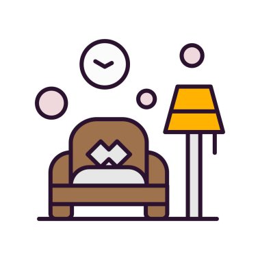 Vektör yumrusu simgesi, vektör, illüstrasyon, ev ve yaşam konsepti