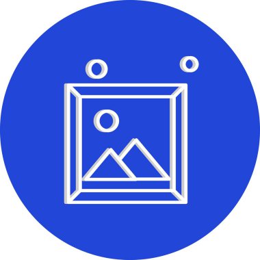 Vektör Resim simgesi, vektör, illüstrasyon, ev ve canlı konsept