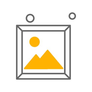 Vektör Resim simgesi, vektör, illüstrasyon, ev ve canlı konsept