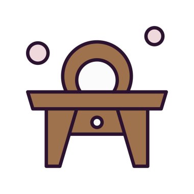 Vektör Dresser simgesi, vektör, illüstrasyon, ev ve yaşam konsepti