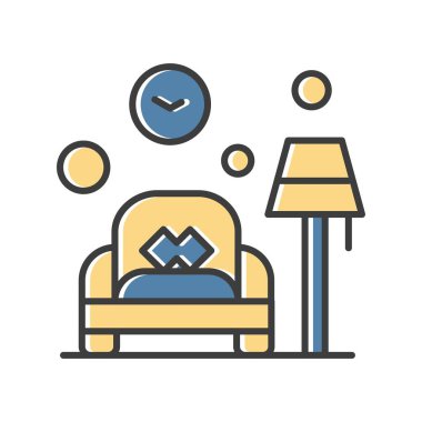 Vektör yumrusu simgesi, vektör, illüstrasyon, ev ve yaşam konsepti