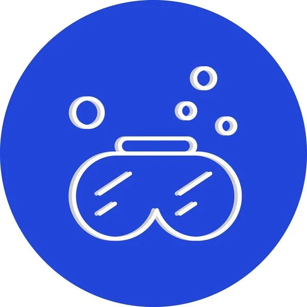 Vetor Snorkeling Ico Ilustração Vetorial — Vetor de Stock