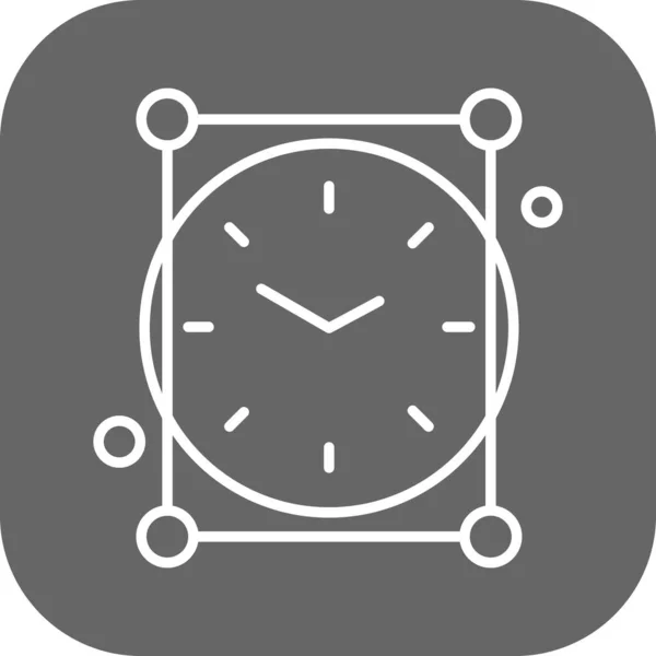 Farbenfrohe Vector Clock Icon — Stockvektor
