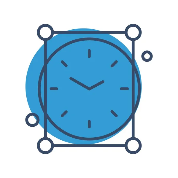 Farbenfrohe Vector Clock Icon — Stockvektor