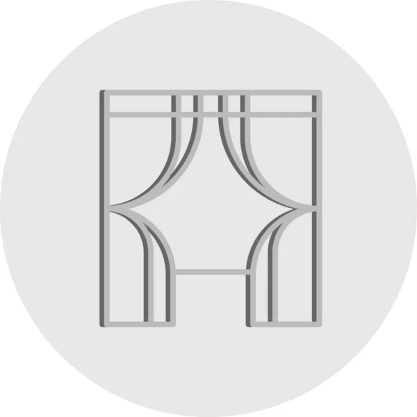 Vektor Fenster Symbol Vektor Illustration Wohn Und Wohnkonzept — Stockvektor