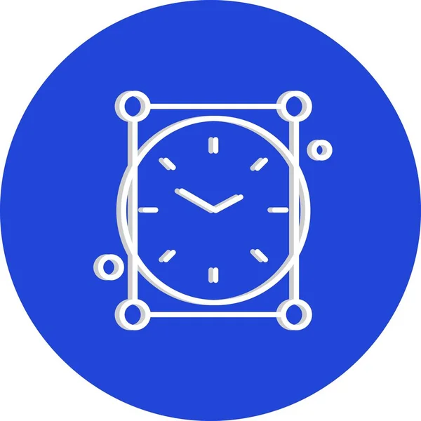 Icône Horloge Vectorielle Colorée — Image vectorielle