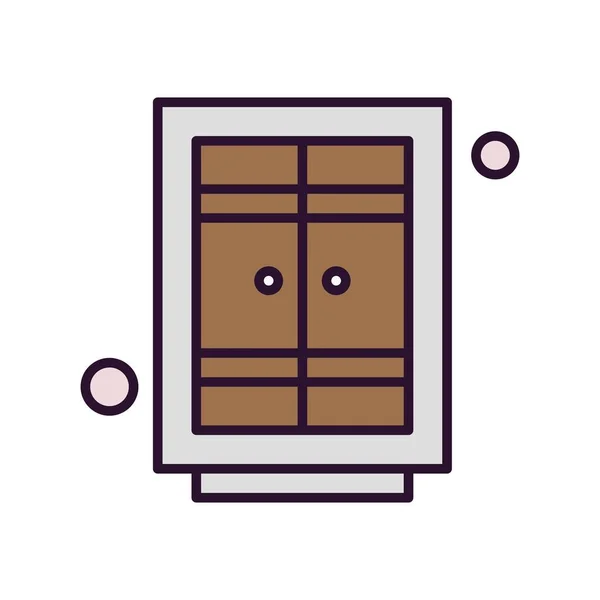 Vector Window Icon Vector Illustratie Home Living Concept — Stockvector