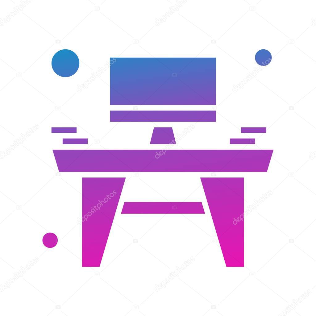  Vector table icon, vector, illustration, home and living concept