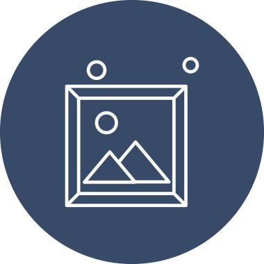 Vektör Resim simgesi, vektör, illüstrasyon, ev ve canlı konsept