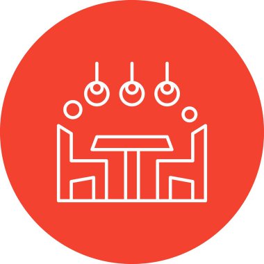 Vektör Akşam Yemeği simgesi, vektör, illüstrasyon, ev ve yaşam konsepti