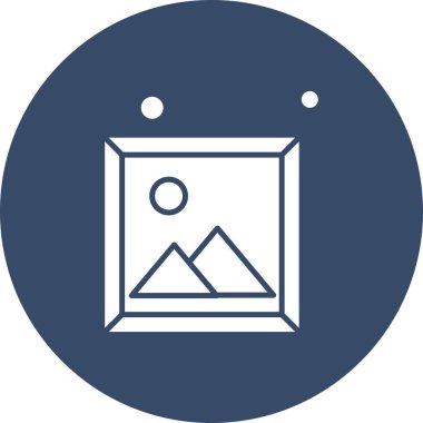 Vektör Resim simgesi, vektör, illüstrasyon, ev ve canlı konsept