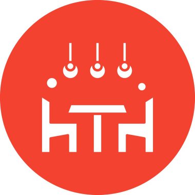 Vektör Akşam Yemeği simgesi, vektör, illüstrasyon, ev ve yaşam konsepti