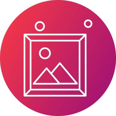 Vektör Resim simgesi, vektör, illüstrasyon, ev ve canlı konsept