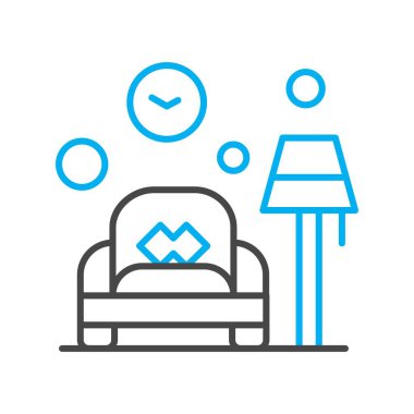 Vektör yumrusu simgesi, vektör, illüstrasyon, ev ve yaşam konsepti