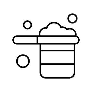 Grafik tasarım ikonu vektörü, fırın gıda konsepti 