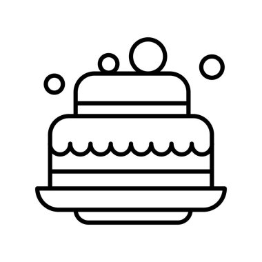 Grafik tasarım ikonu vektörü, fırın gıda konsepti 