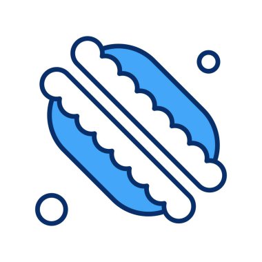 Grafik tasarım ikonu vektörü, fırın gıda konsepti 