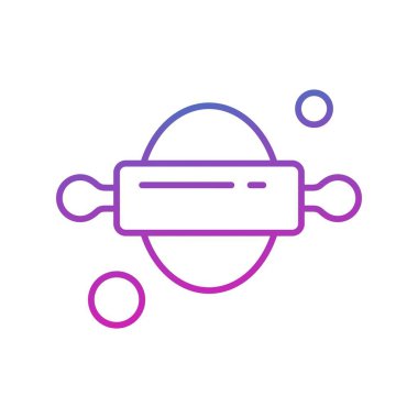 Vektör merdane web simgesi, fırın konsepti