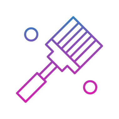 Spatula Simgesinin Vektör illüstrasyonu