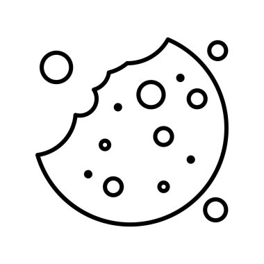 Grafik tasarım ikonu vektörü, fırın gıda konsepti 