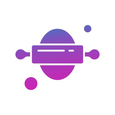 Vektör merdane web simgesi, fırın konsepti