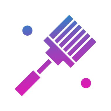 Spatula Simgesinin Vektör illüstrasyonu